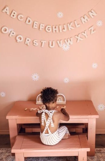 Gold Felt Alphabet Garland