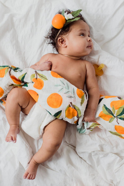 Clementine Swaddle Blanket