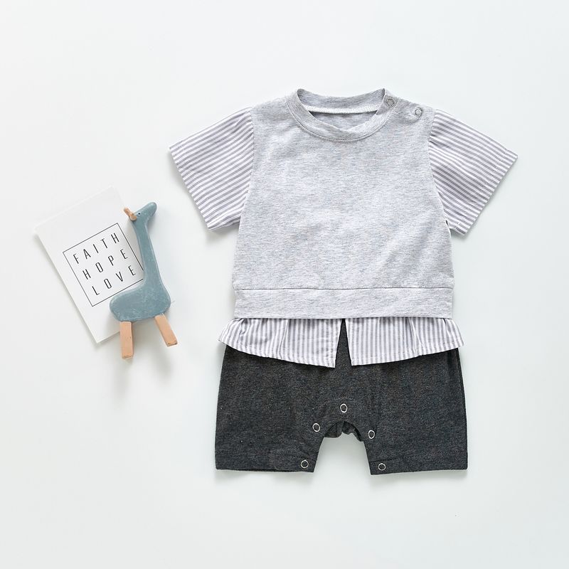 Grey Layered Outfit Romper