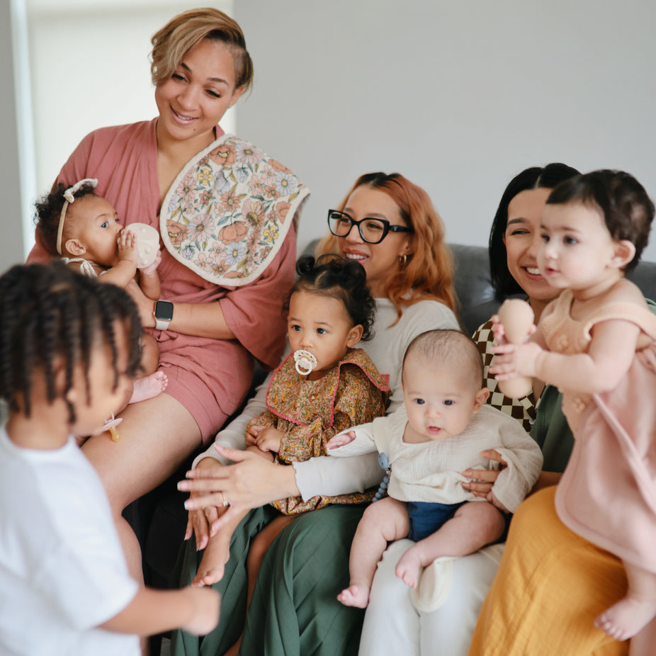 Organic Muslin Burp Cloth 2 pack - Retro Flowers/Fog