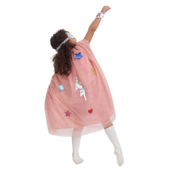 Pink Superhero Cape Dress Up