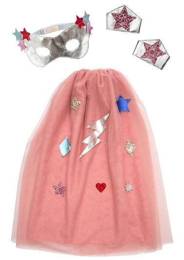 Pink Superhero Cape Dress Up