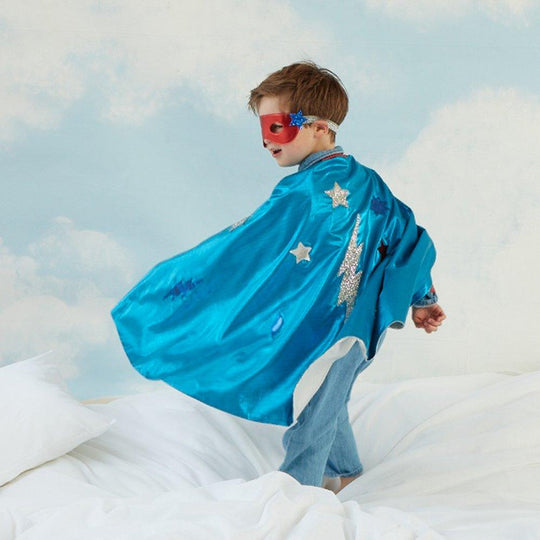 Blue Superhero Cape Dress Up