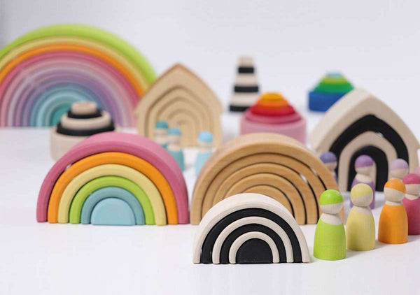 Wooden Rainbow Large 12 Piece Natural