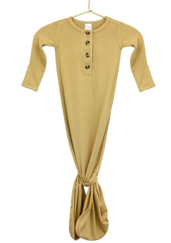 Sutton Mustard Knotted Gown