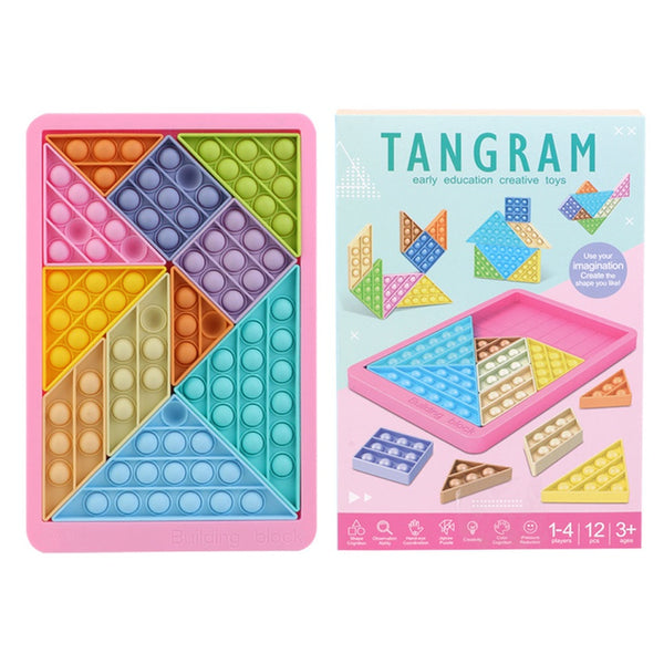 Tanagram Popper Puzzle