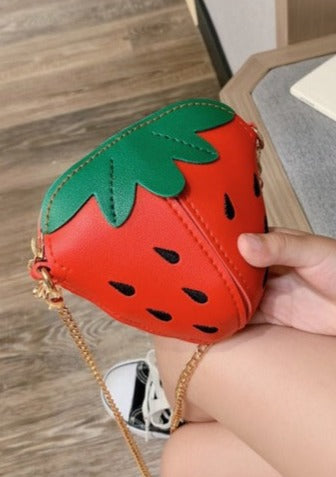 Red Strawberry Purse