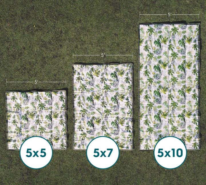 5' x 7' Outdoor Blanket - Midnight Poppy