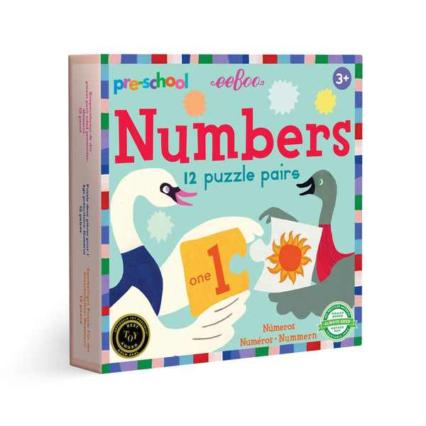 Pre-School Numbers Puzzle Pairs