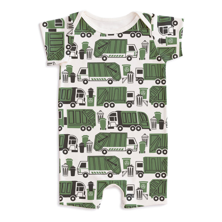Garbage & Recycling Green Summer Romper