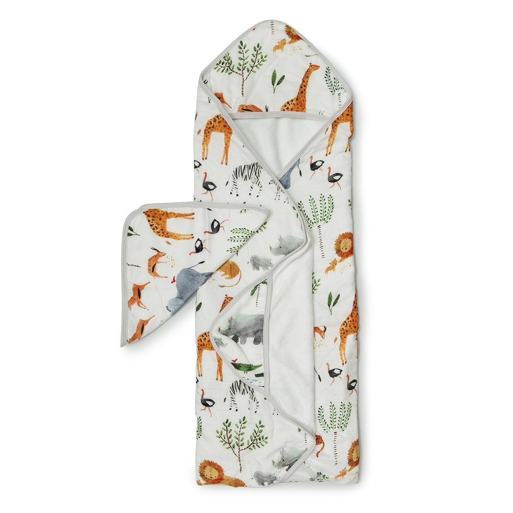 Hooded Towel Set - Safari Jungle