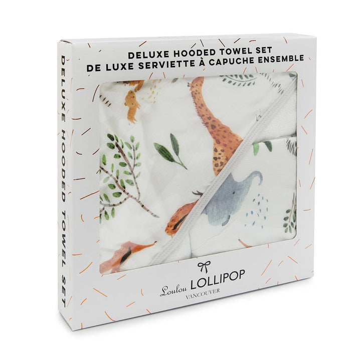 Hooded Towel Set - Safari Jungle