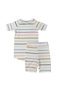 Pastel Stripes Short Pajama Set