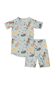 Honey Puppies Short Pajama Set