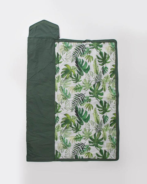 5' x 5' Outdoor Blanket - Tropical Leaf