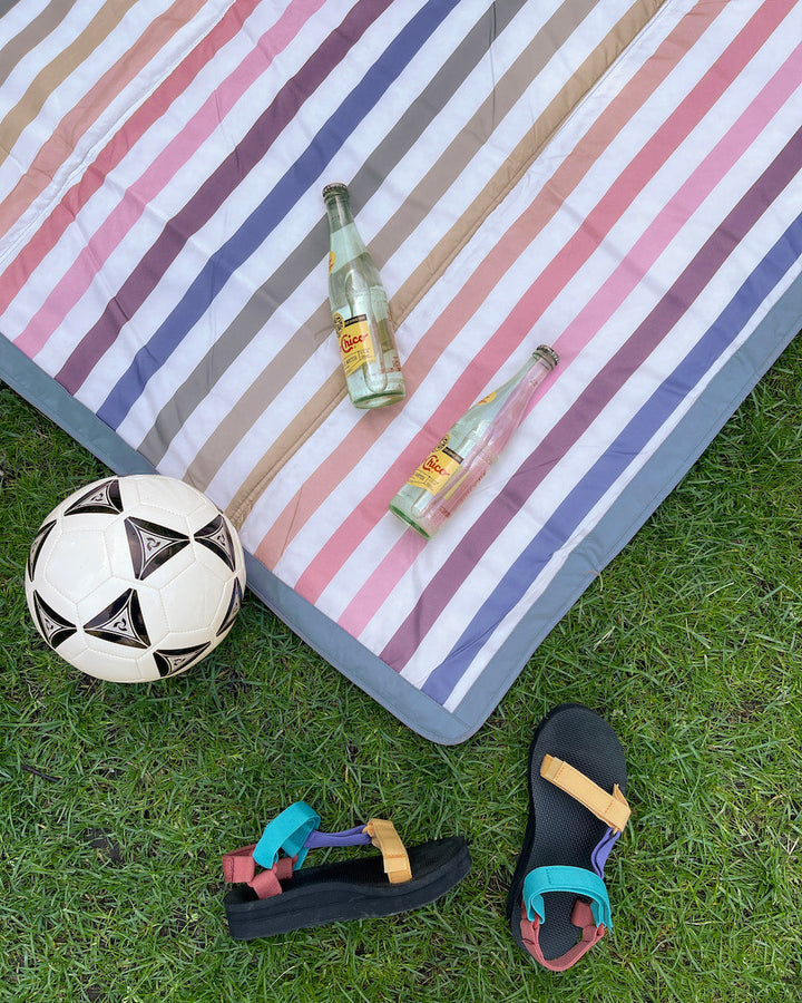 5' x 5' Outdoor Blanket - Chroma Rugby Stripe