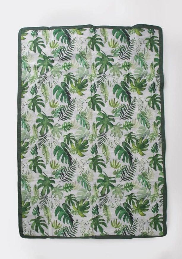 5' x 7' Outdoor Blanket - Tropical Leaf