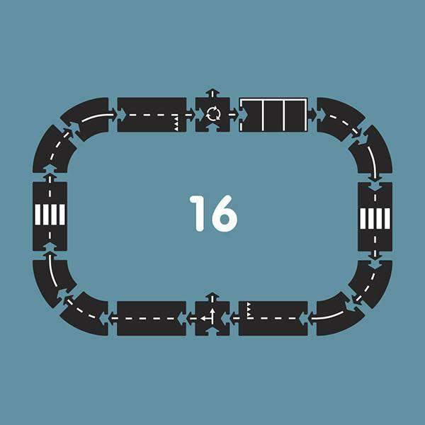 Expressway 16-Piece Road Set