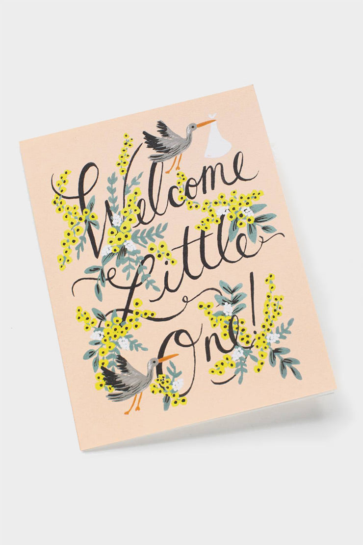 welcome little one card rifle paper company