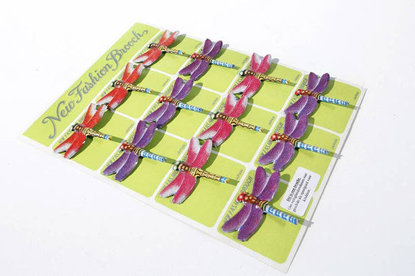 Set of 12 Dragonfly Lapel Pins