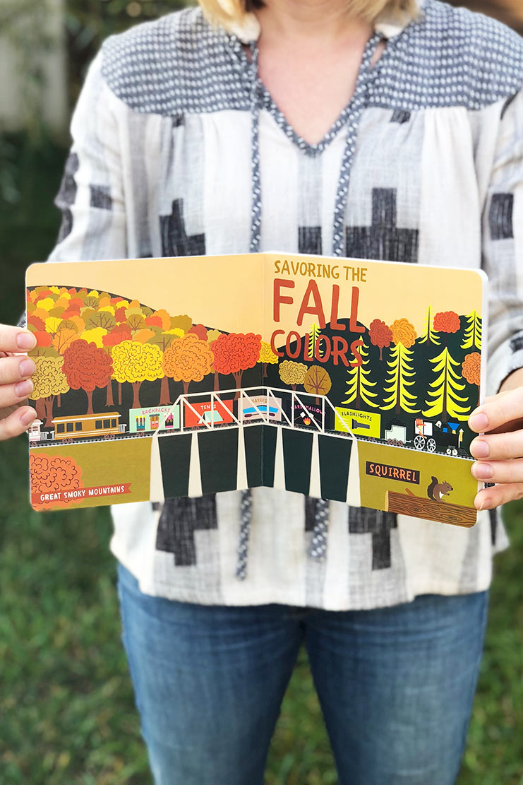 all aboard, national parks board book