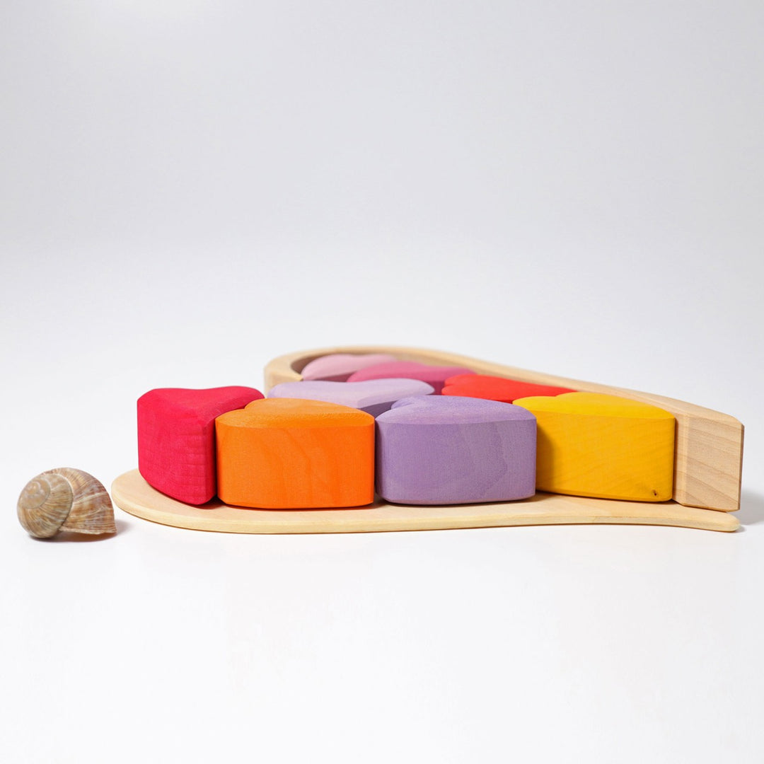 Wooden Red Hearts Set