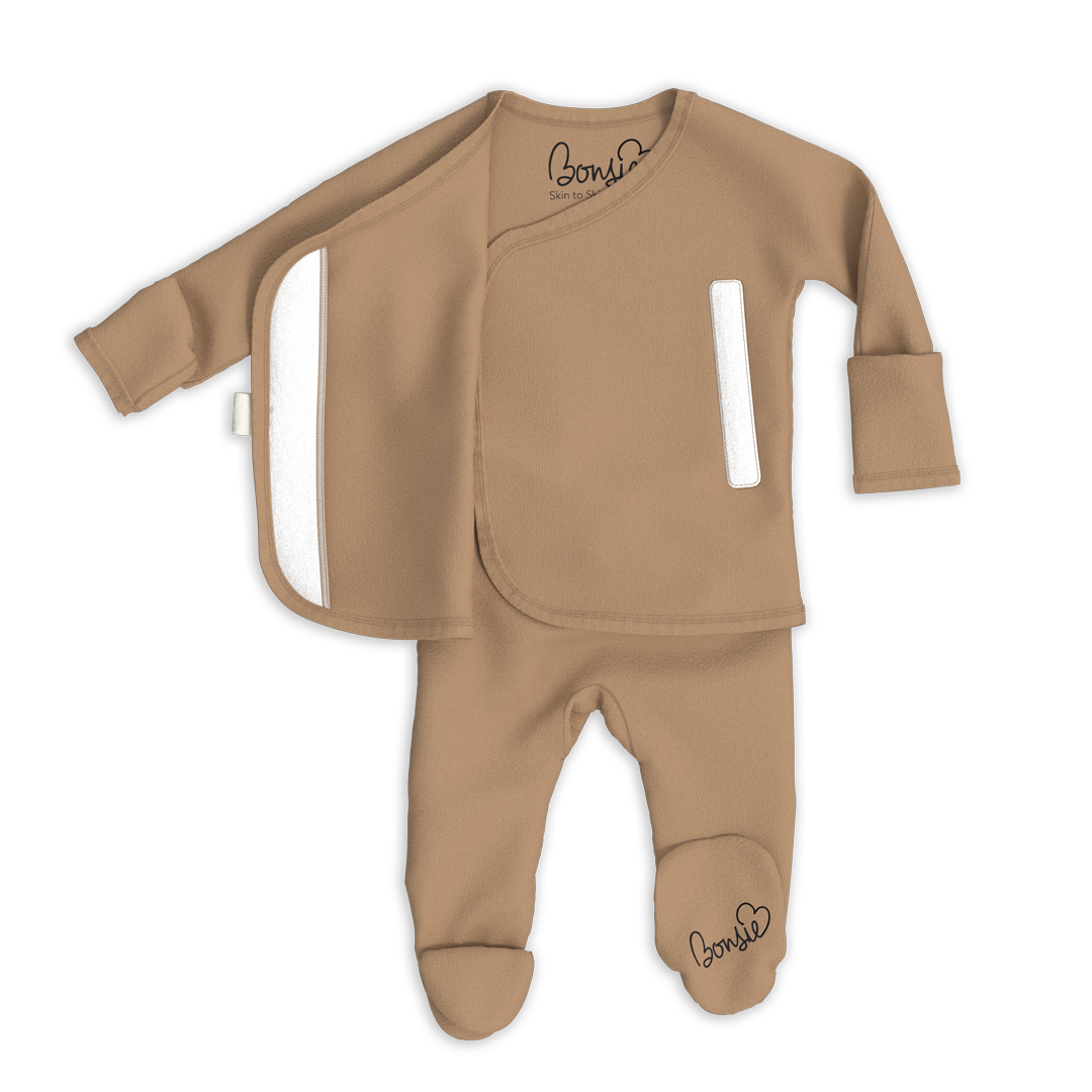 Mocha Footie Romper