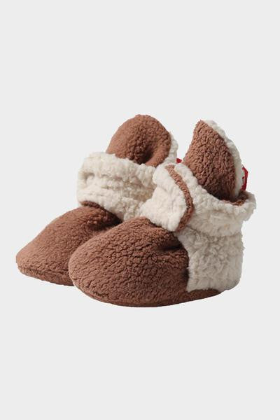 Cozie Fleece Fur Lined Bootie Choc.