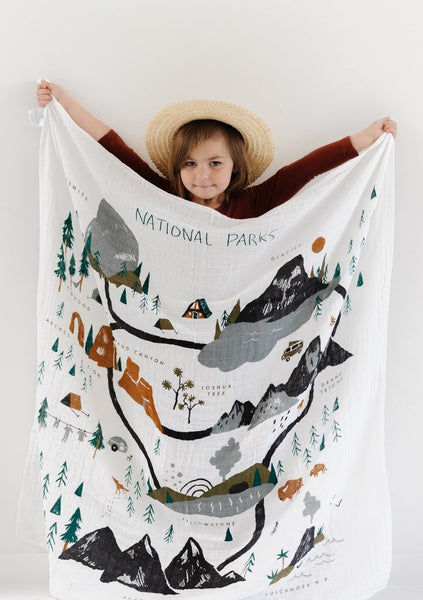 National Parks Swaddle Blanket