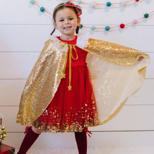 Gold Sequin Cape