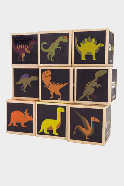 uncle goose dinosaur wooden blocks