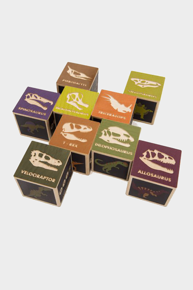 uncle goose dinosaur wooden blocks