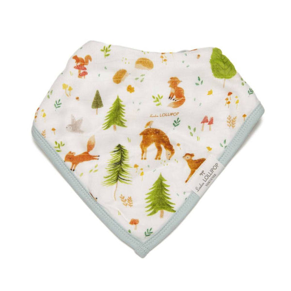 Muslin Bandana Bib Set - forest friends