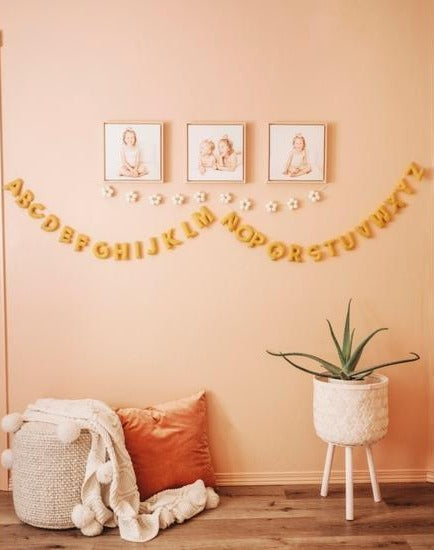 Gold Felt Alphabet Garland