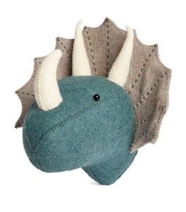 Mini Triceratops Wool Mount
