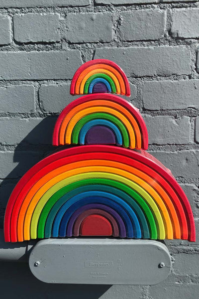 grimm's wooden rainbow set