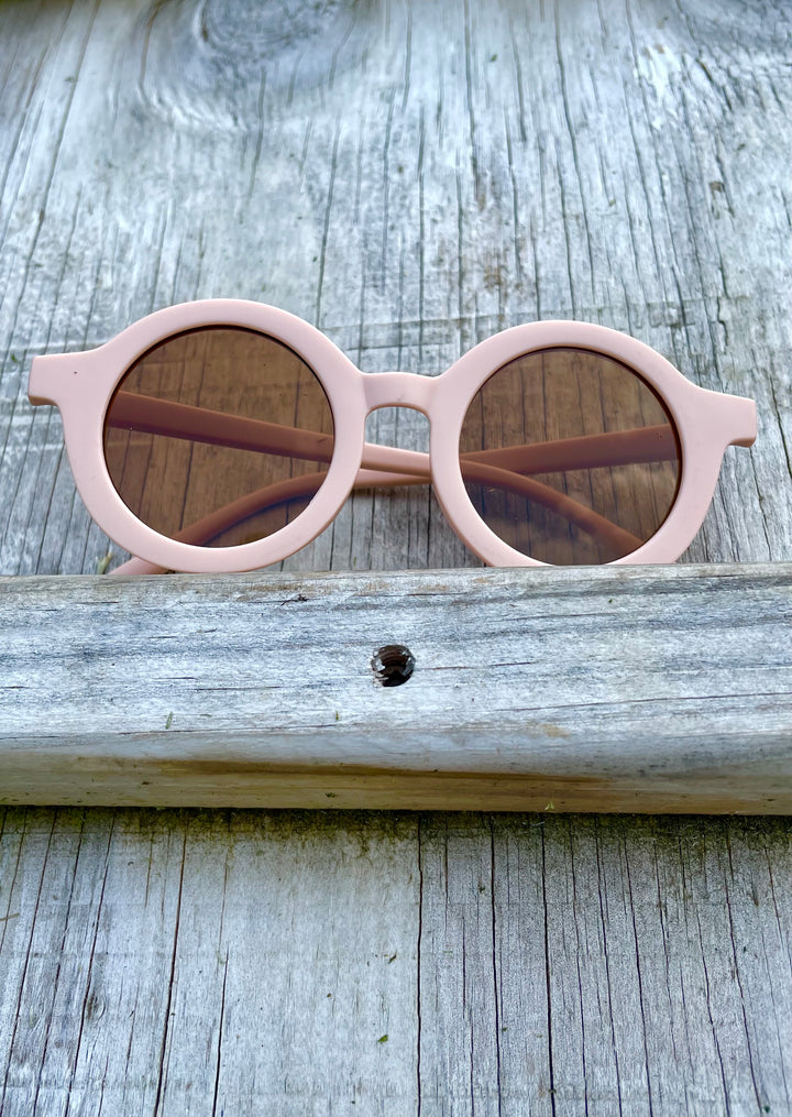 Retro Round Sunglasses Petal 3-8 years