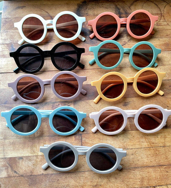 Retro Round Sunglasses Petal 3-8 years