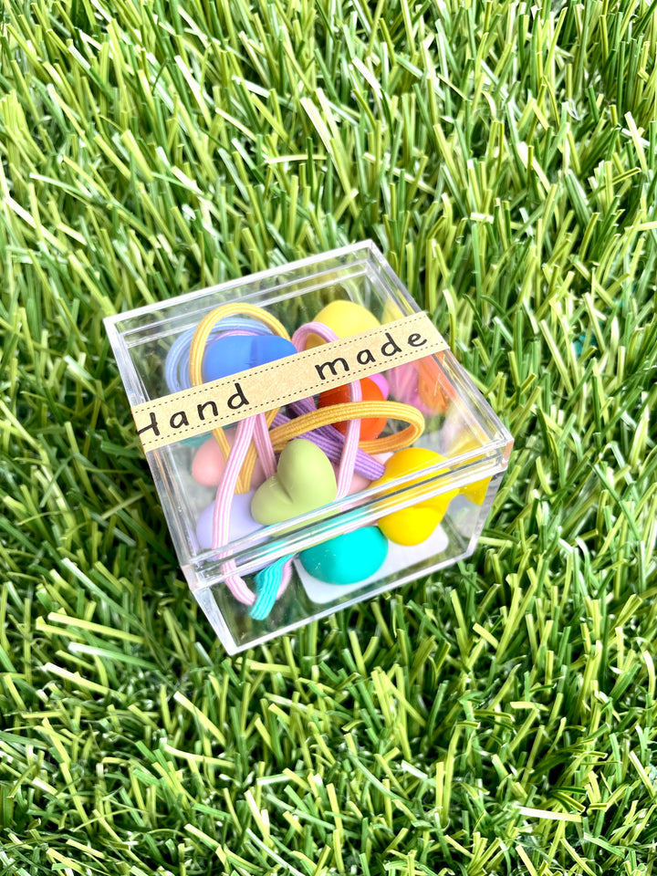 Heart Hair Tie Set S/10