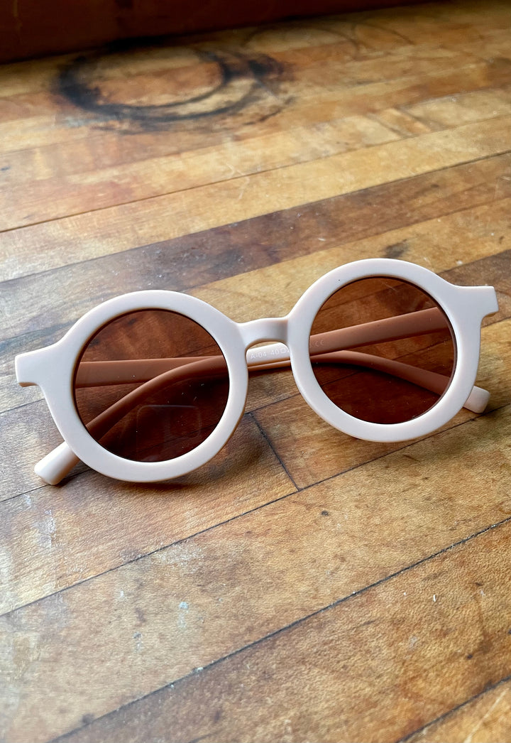 Retro Round Sunglasses Petal 3-8 years