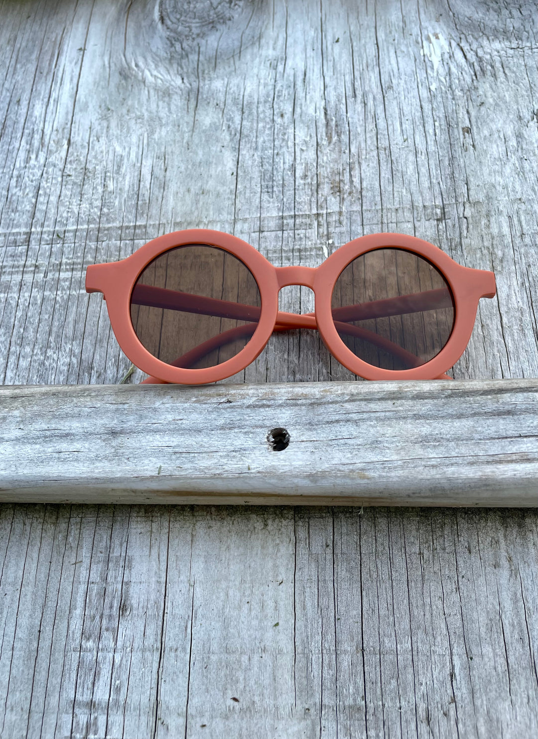 Retro Round Sunglasses Clay 3-8 years