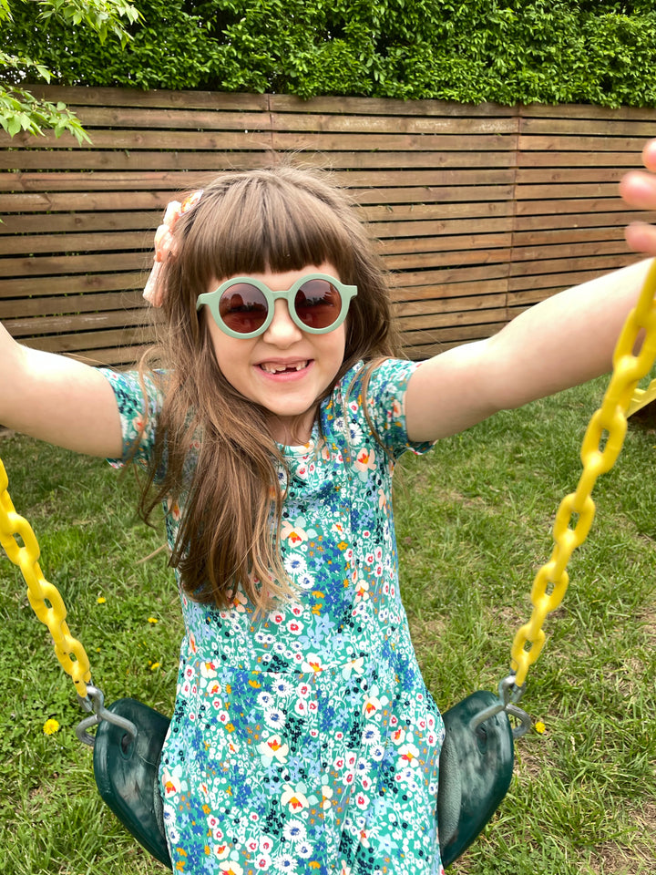 Retro Round Sunglasses Fern 3-8 years