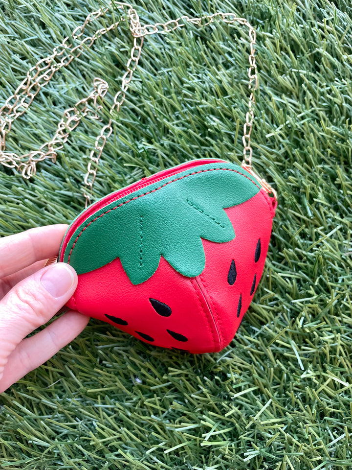 Red Strawberry Purse
