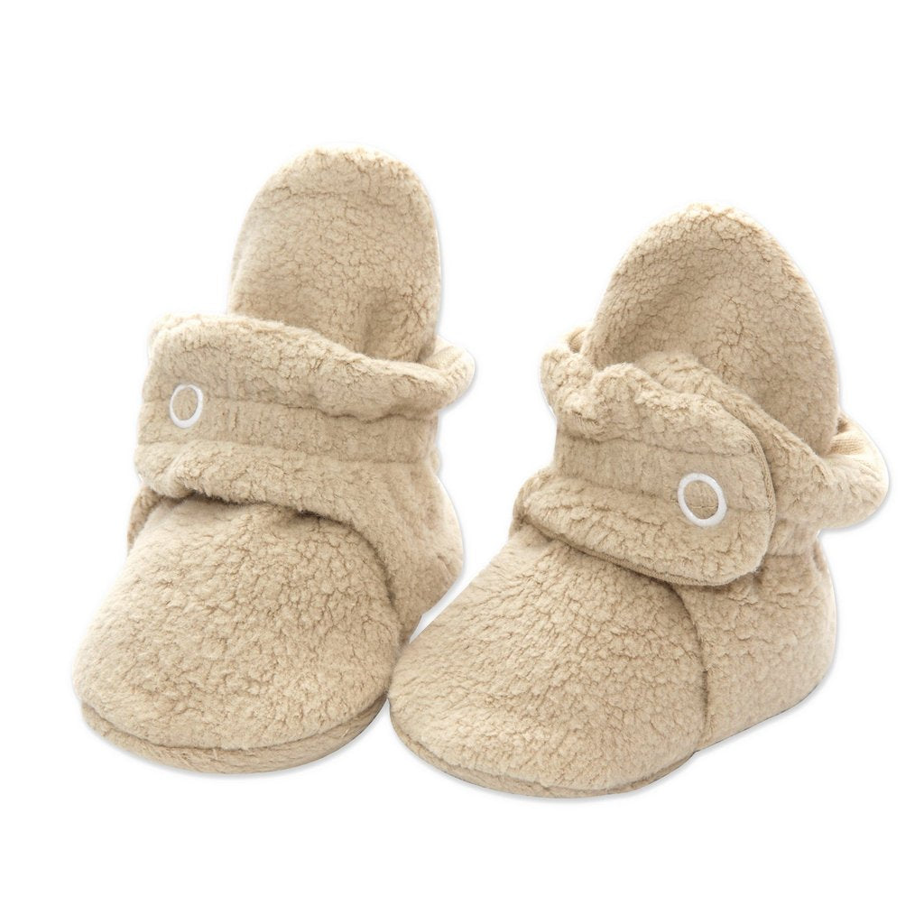 Khaki Cozie Fleece Bootie