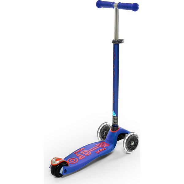Blue Red LED Micro Maxi Deluxe Scooter (5-12 years)