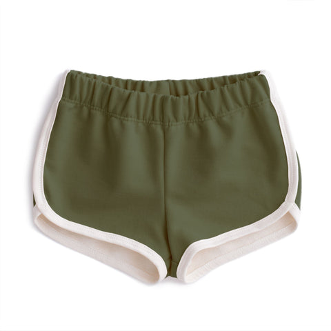 Solid Forest Green Shorts