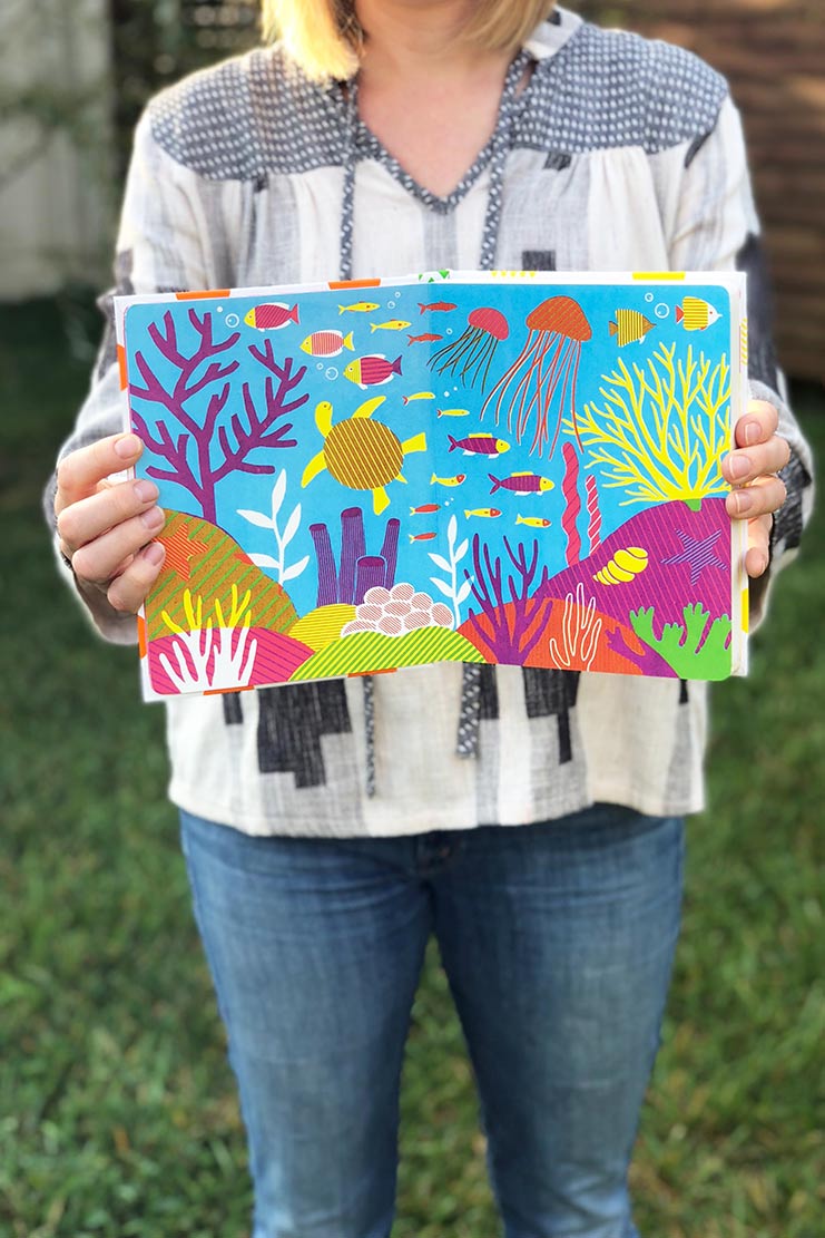 first book of patterns stripes ocean scene