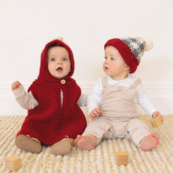 Red Hooded Poncho