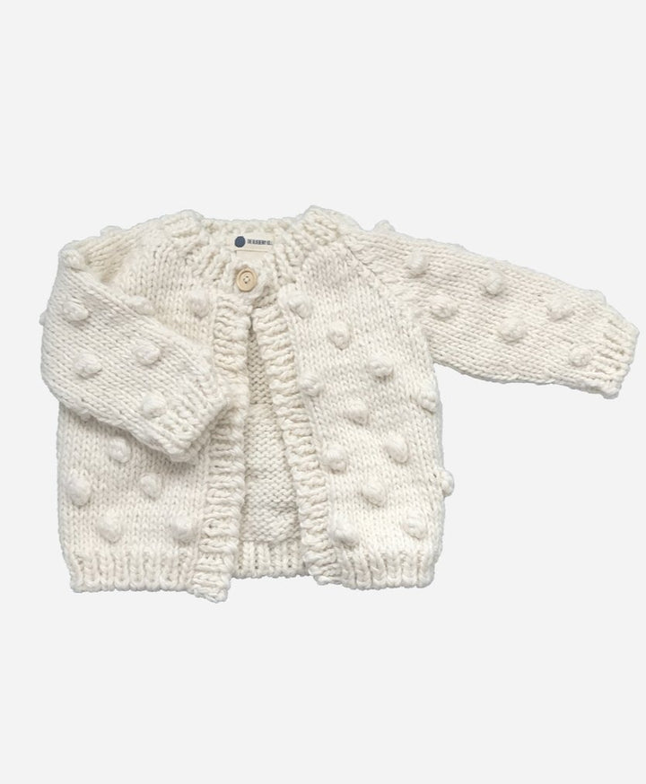 Cream Popcorn Cardigan