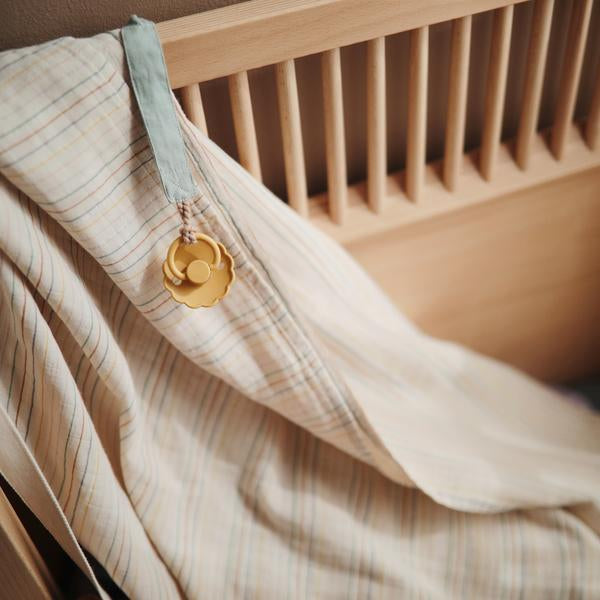 Organic Muslin Swaddle Blanket Retro Stripes